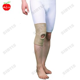 تصویر زانوبند نئوپرنی پددار آدور Ador Cream padded neoprene knee brace