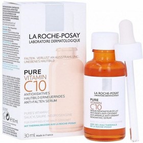 تصویر سرم ویتامین سی لاروش پوزای مدل C10 حجم 30 میل La Roche Posay Vitamin C Serum C10 Volume 30 ml