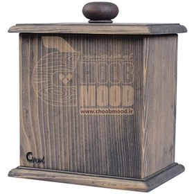 تصویر جعبه چوبی کوکی و شیرینی چوب موود 