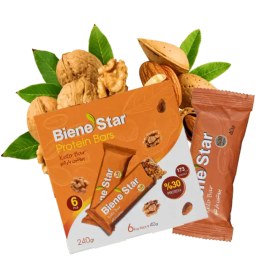 تصویر پروتئین بار کتو بین استار بسته 6 عددی biene star keto protein bar