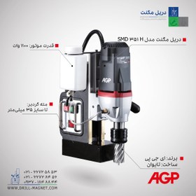 تصویر دریل مگنت ای جی پی مدل SMD351H 