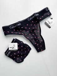 تصویر شورت زنانه کلوین کلین مدل لامبادا نخی رنگبندی متنوع 