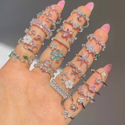 تصویر انگشتر پینترستی دخترانه شیک و ترند روز 