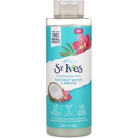 تصویر شامپو بدن نارگیل و ارکیده سینت ایوز 473 میل St Ives Orchid And Coconut Body Shampoo 473ML