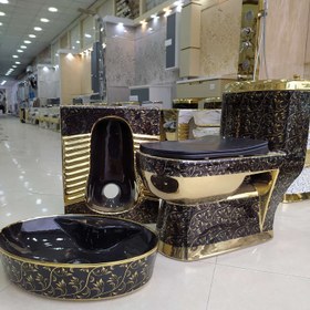 تصویر ست توالت فرنگی توالت ایرانی رویه کابینتی 