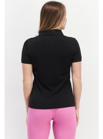 تصویر پیراهن ورزشی زنانه فیت برای تمرین، رنگ مشکی برند everlast Women Sportswear Fit Training Polo Shirt, Black