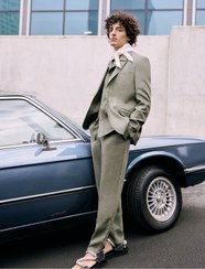 تصویر شلوار تابستانی با جیب دکمه دار چینو باریک فاق نرمال راسته مردانه | کوتون Koton 4SAM40174HW 