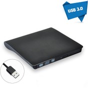 تصویر باکس DVD رایتر اکسترنال لپ تاپ Pop-Up Mobile External 9.5mm-USB3 نازک مشکی 