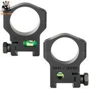 تصویر رینگ دوربین گلوله زنی تراز دار اکیو تک 30 بلند Accu Tac 30mm High bubble level Rings