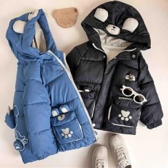 تصویر کاپشن خرس جیب طرح 1.5 سال تا 6 سال کد 9931 