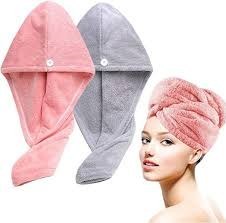 تصویر کلاه حمام حوله ای 