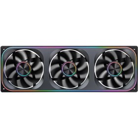 تصویر خرید JONSBO ZA-360BR 28mm Infinity Mirror Series Reverse PC Case Fan - 3P - Black 