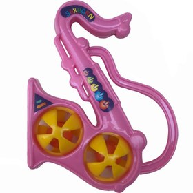 تصویر جغجغه مدل ساکسیفون کد 1368 - سبز 