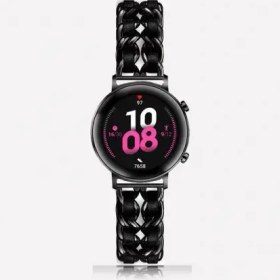 تصویر بند استیل ساعت سامسونگ Galaxy Watch Active/Active 2 مدل چرمی زنجیری 