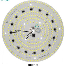تصویر ال ای دی 150 وات 220 ولت مهتابی قطر 180 میلی‌متر | رزین دار 
