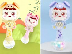 تصویر جغجغه موزیکال و چراغ دار اسباب بازی سوبیبر sobebear 