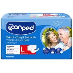 تصویر پوشک چسبی بزرگسال جان پد سایز لارج بسته 30 عددی canped 