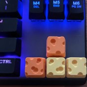 تصویر کلید کیبورد(کی کپ) مدل پنیر فانتزی 