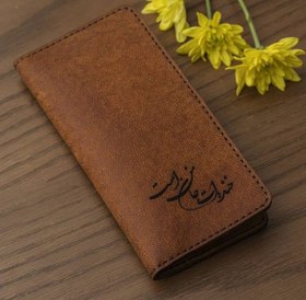 تصویر کیف پول چرم شتر کد 1061 