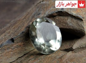 تصویر نگین آمتیست سبز آفریقایی خوش تراش کد 60810 