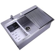 تصویر سینک ظرفشویی بنتو مدل B74 تک لگن توکار 
