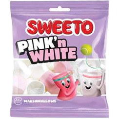 تصویر مارشمالو سوییتو Sweeto مدل Pink White وزن 60 گرم 