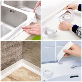 تصویر چسب نواری پی وی سی سفید ساده 