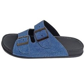 تصویر صندل مردانه نیکتا مدل 119-17 دوبنده سگکدار طرح جین کد 1600-BE 