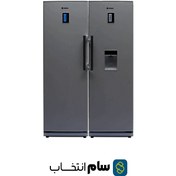 تصویر یخچال فریزر دو قلو اسنوا مدل هایپر SFDi/SRDi-M211SS 