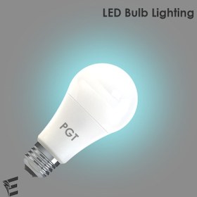 تصویر لامپ 15وات ال ای دی پی جی تی P.G.T حبابی E27 15 watt P.G.T LED bulb E27 bulb