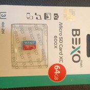 تصویر کارت حافظه microSDXC بکسو مدل 600X کلاس 10 استاندارد UHS-I U3 سرعت 90MBps ظرفیت 64 گیگابایت 