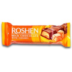تصویر شکلات مغزدار کاراملی روشن 29 گرم- Roshen Caramel 