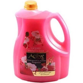 تصویر مایع دستشویی 4 لیتر صورتی اکتیو 