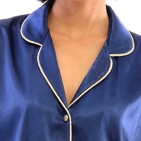 تصویر بلوز بیسیک سرمه ای 