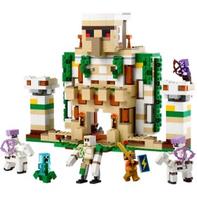 تصویر لگو سری ماینکرفت مدل قلعه آهن گولم 21250 - LEGO Minecraft Iron Golem Castle 21250 868 قطعه