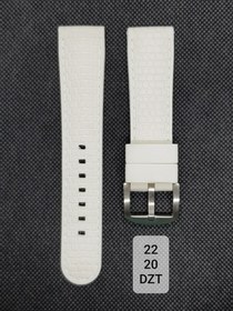 تصویر بند رابر سفید طرح مشبک سایز: 22 RUBBER STRAP 