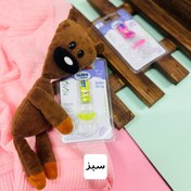 تصویر زنجیر پستانک پارچه‌ ای وی کر کد A801 Wee Care Holder Strap +0 Months