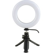 تصویر رینگ لایت سه پایه دار "5 Earldom ET-ZP29 Earldom ET-ZP29 5 Inch LED Ring Light