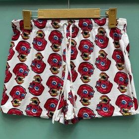 تصویر شورتک نخ پنبه اسکلت 