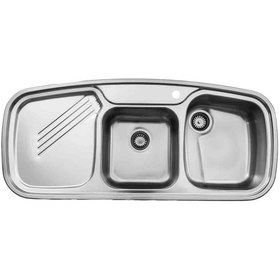 تصویر سینک استیل البرز مدل R-614 توکار Steel Alborz 614-R Inset Sink