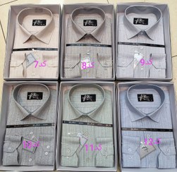 تصویر پیراهن مردانه کلاسیک سایز XL دوخت فرنگی 