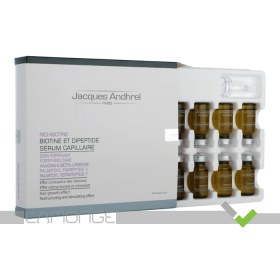 تصویر سرم تقویت کننده مو بیوتین و دی پپتید 10 عددی ژاک آندرل Biotin And Dipeptide Serum Capillaire 10 Vials Jacques Andhrel