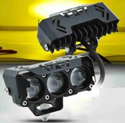 تصویر پرژکتور آفرودی مدل 3 لنز 4 حالته تلسکوپی ( فلاشردار) - مدل ۴ حالت ۲ سیم فلاشردار Akoo_Golden 