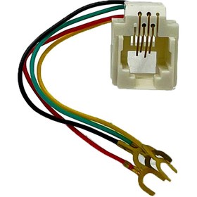 تصویر سوکت تلفن 4 سیمه 623K RJ11 4-wire telephone socket 623K RJ11