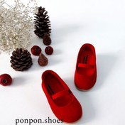 تصویر کفش عروسکی مدل مخمل 2018 