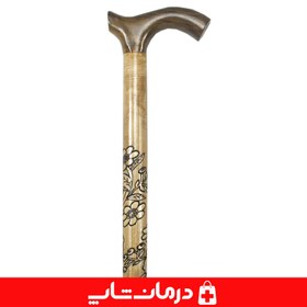 تصویر عصای چوبی کد 05 چوب سفید عصا پیاده روی سالمندان جنس چوبی 