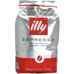 تصویر دانه قهوه ایلی 1 کیلوگرم illy medium roast 1000g beans coffee