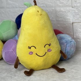 تصویر عروسک طرح گلابی بالشتی سایز بزرگ Pear pattern doll with big size pillow