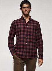 تصویر پیراهن مردانه قرمز منگوMANGO Man | 47040650 اورجینال 