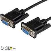 تصویر کابل 9 به 9 نر و ماده سریال با اتصال 1 به 1 - 10 متر DB9 RS232 Male to Female Cable